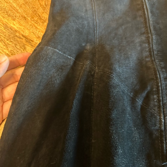 Vintage black suede minidress π₯ - Picture 3 of 6
